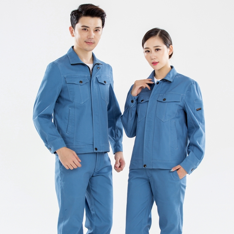 鑫晶钢厂定制版车间工作服风采展示